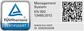 TÜV zertifiziert ISO 13485:2012
