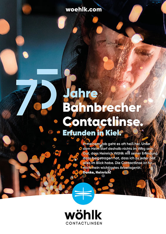 75 Jahre Bahnbrecher Contactlinse. Erfunden in Kiel
